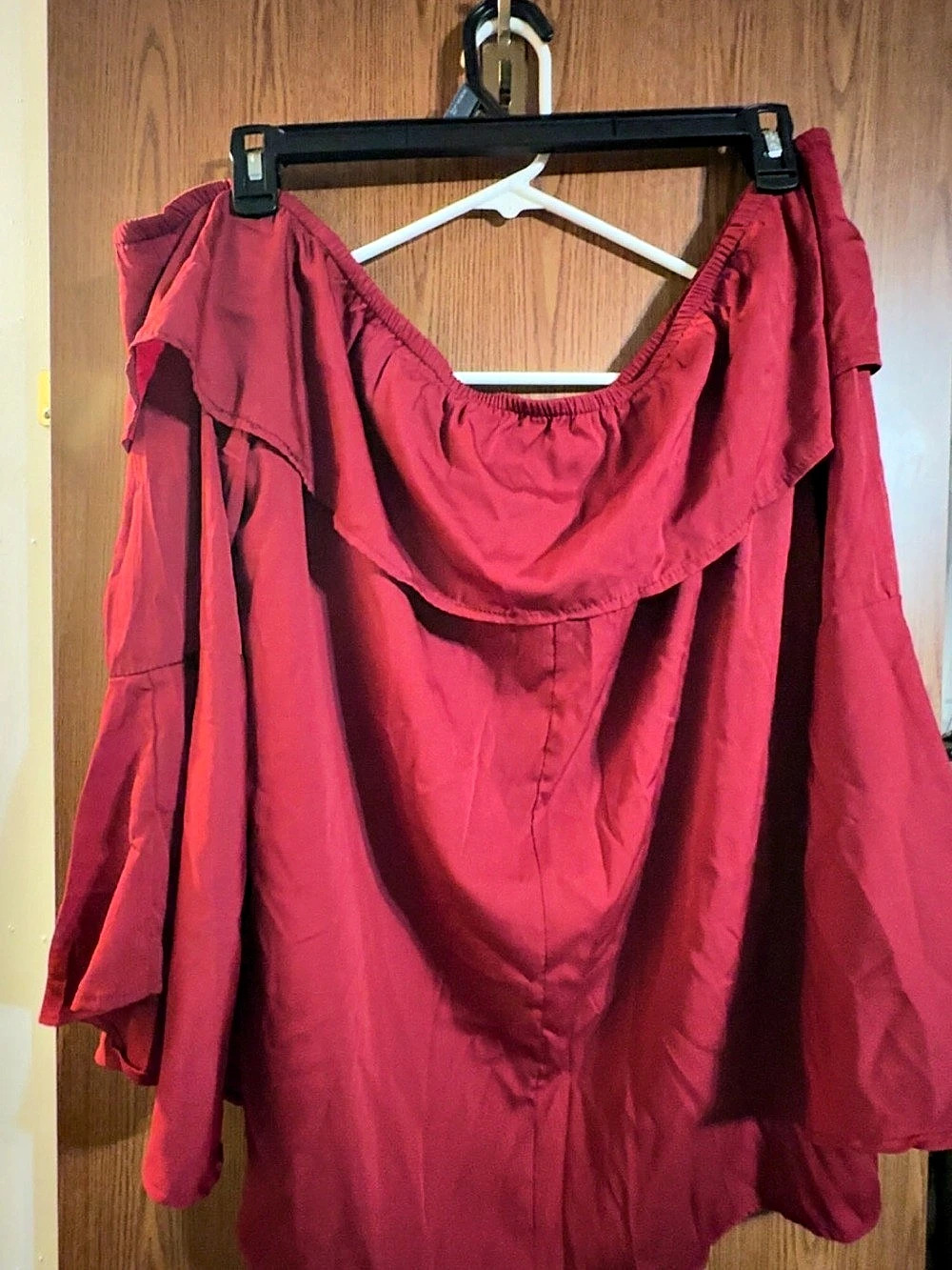 Mileage Off-Shoulder Ruffle Blouse - Picture 2 of 3